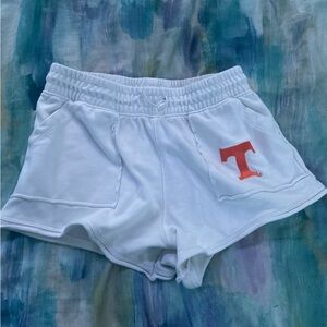 White Tennessee sweat shorts
